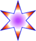 small purple-orange star