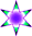 purple-green star